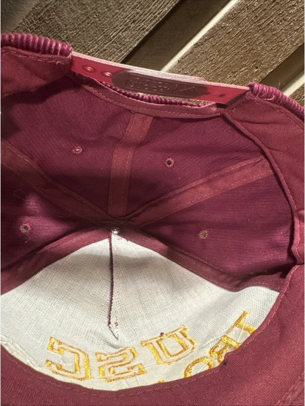 VTG 80’s USC Trojans Corduroy SnapBack By Yupoong Rare DS NWOT